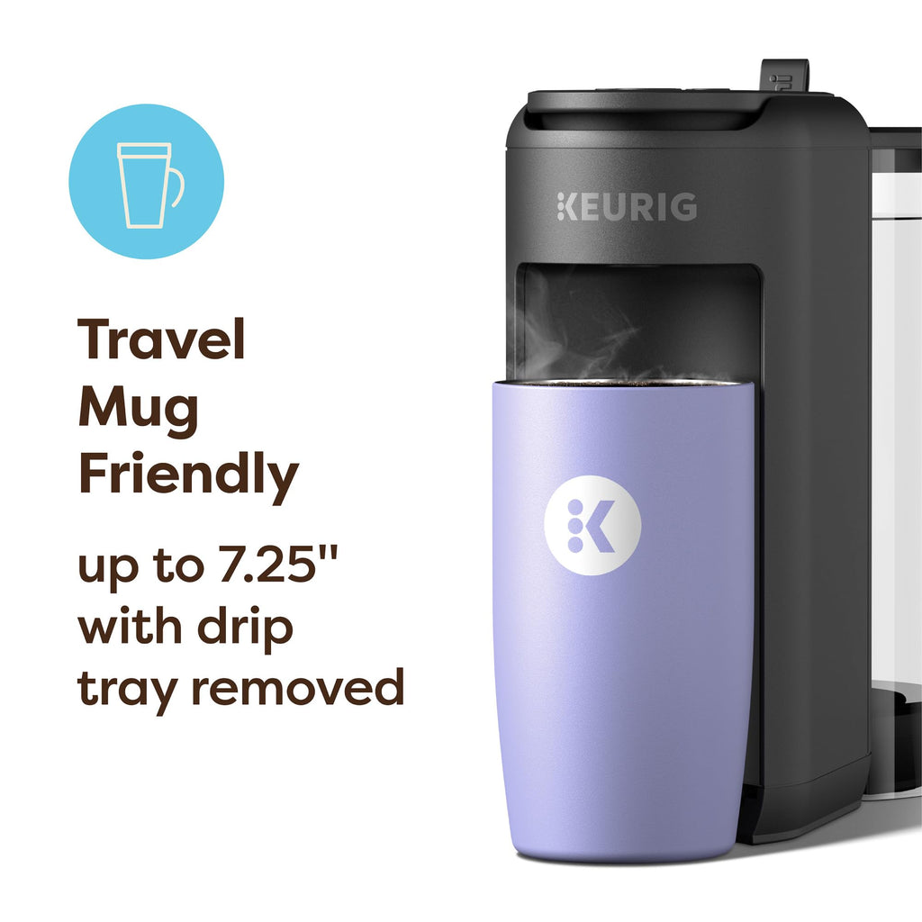 Single-Serve K-Cup Pod Coffee Maker, 3 Cup Sizes, 50 oz Removable Reservoir, Matte Black T71401
