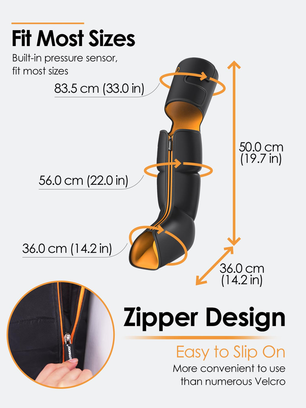 Air Compression Leg Massager with Heat T80104