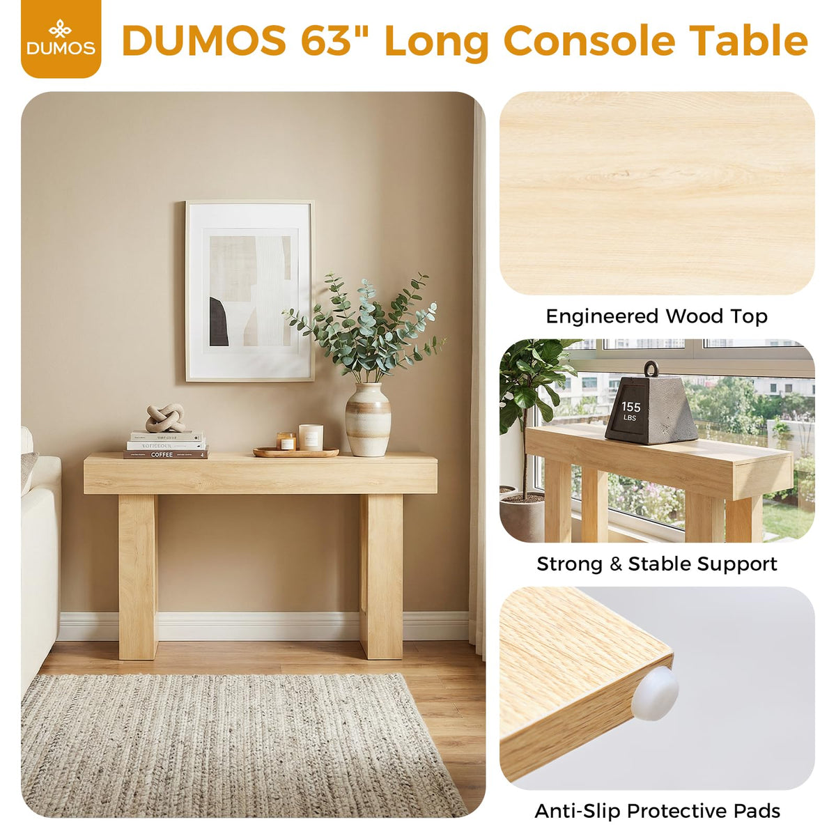 63" Narrow Console Table H24213