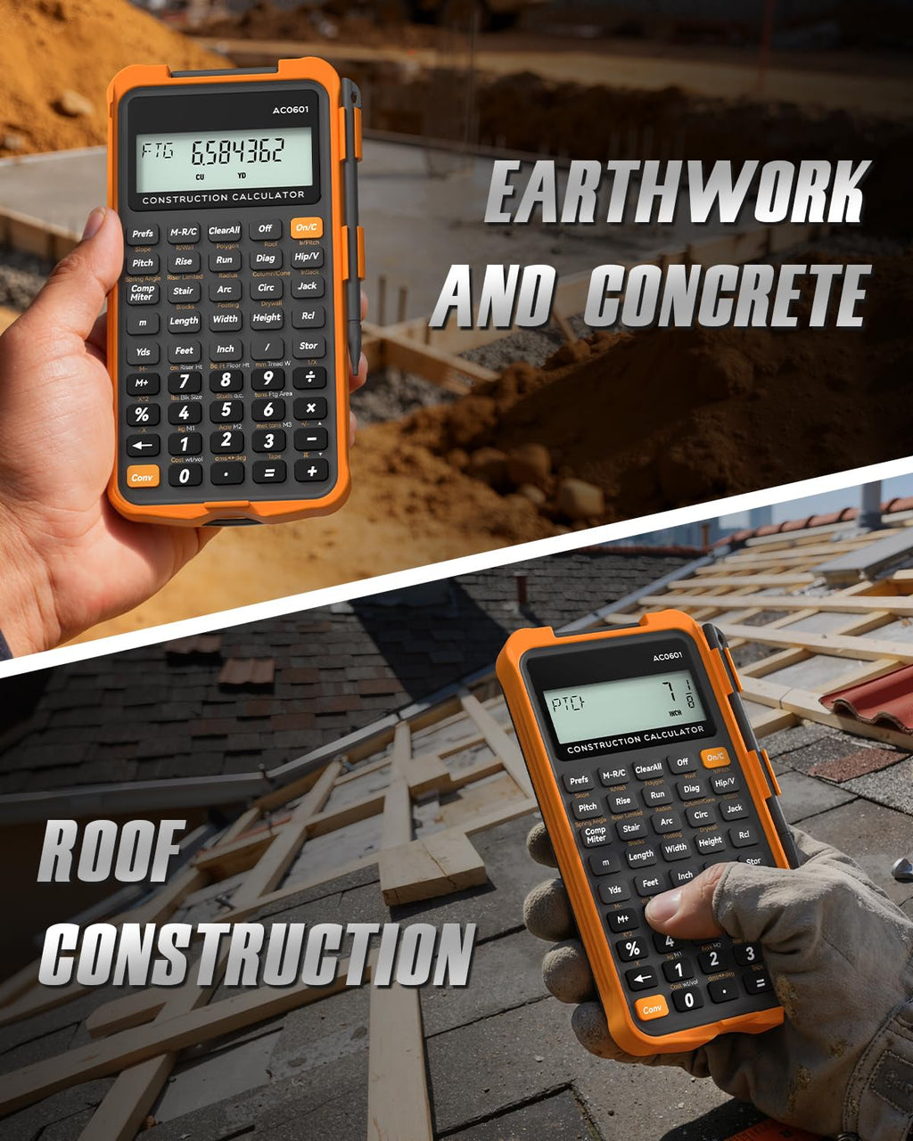 Construction Calculator with Writing Tablet N9934