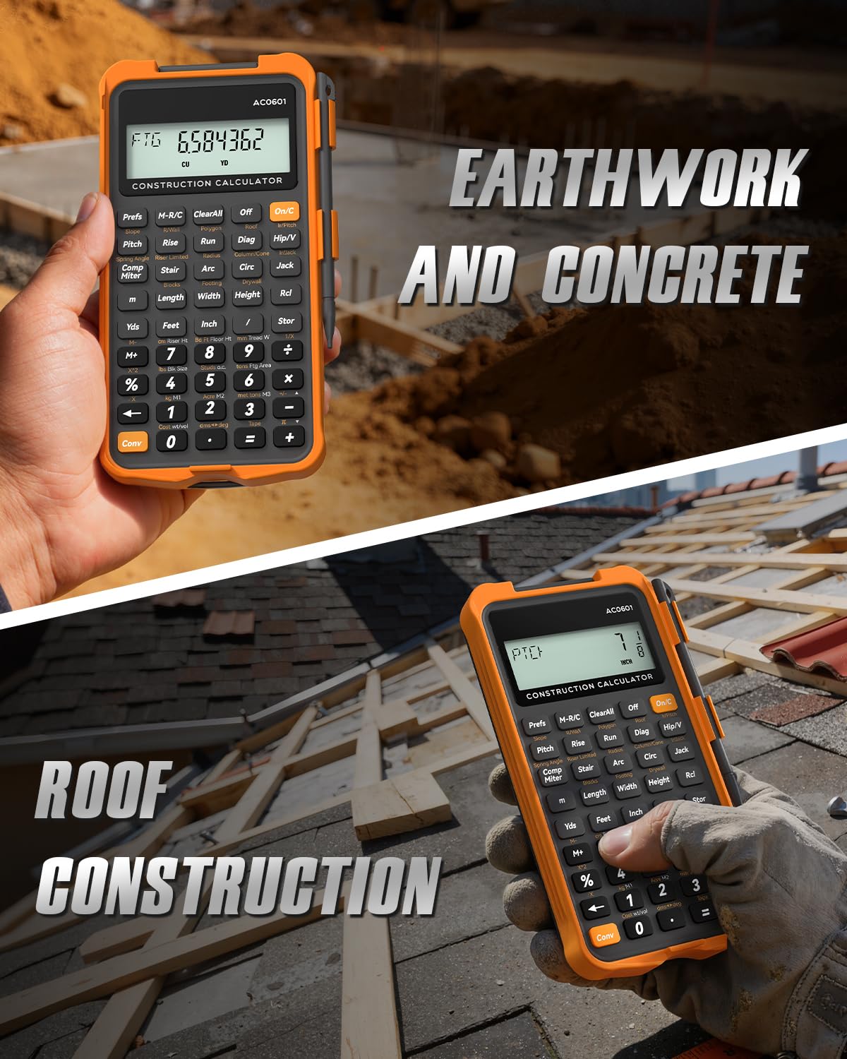 Construction Calculator with Writing Tablet N9934