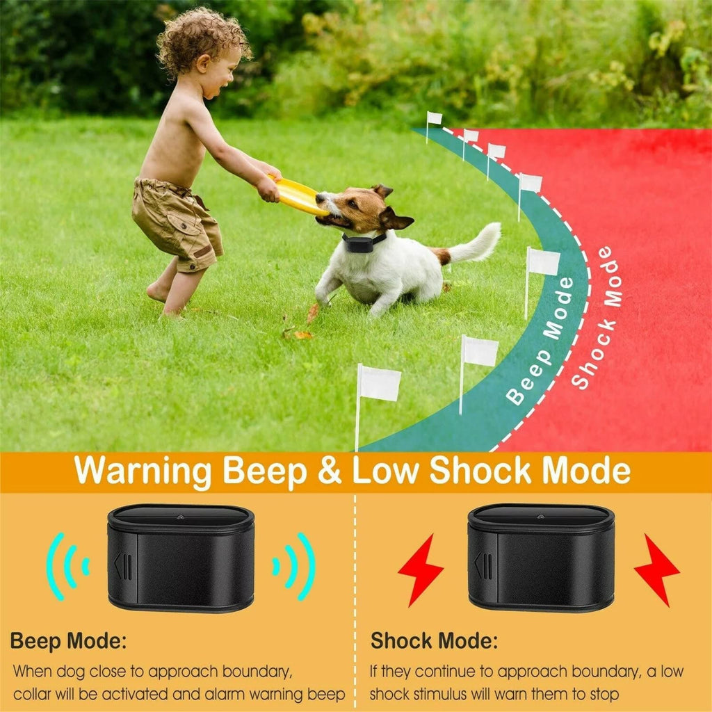 Wireless Electric Dog Fence System, In-ground/Aboveground Pet Containment System H9720