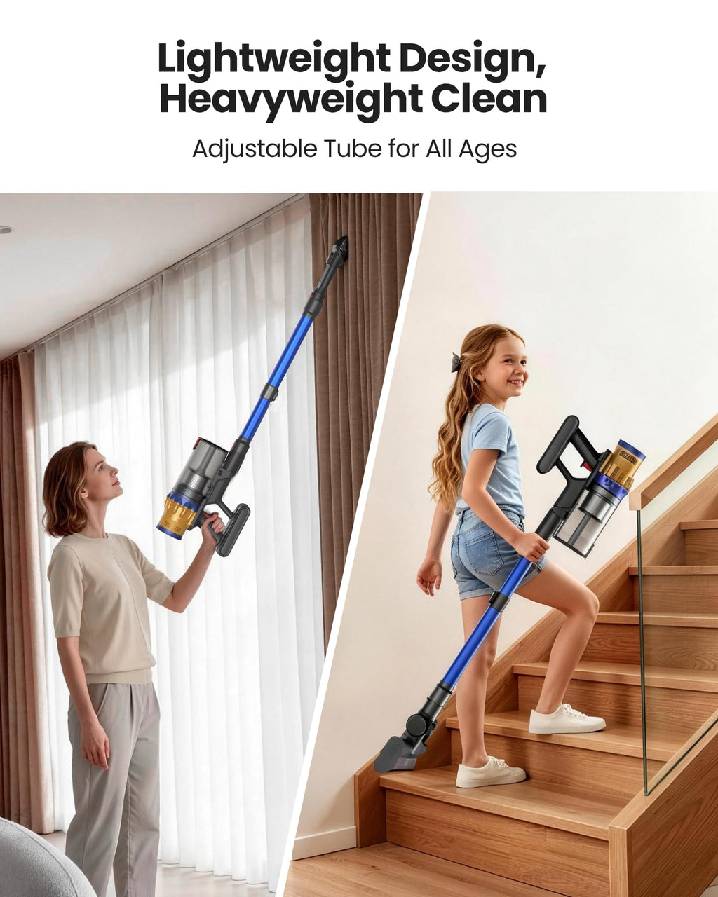 650W 55Kpa Cordless Stick Vacuum Cleaner D213970