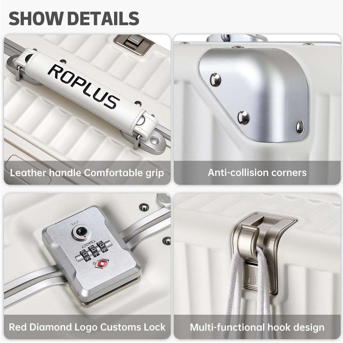 Aluminium Frame Carry on Luggage with TSA Lock Z756