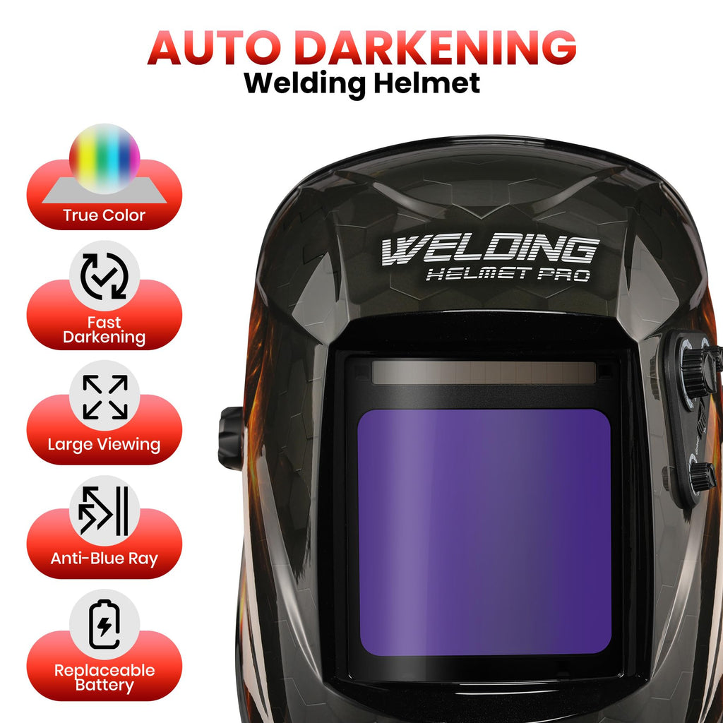 Auto Darkening True Color Solar Powered Welding Helmet R48055