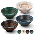 Multicolor Ceramic Ramen Bowl Set of 4 R3575