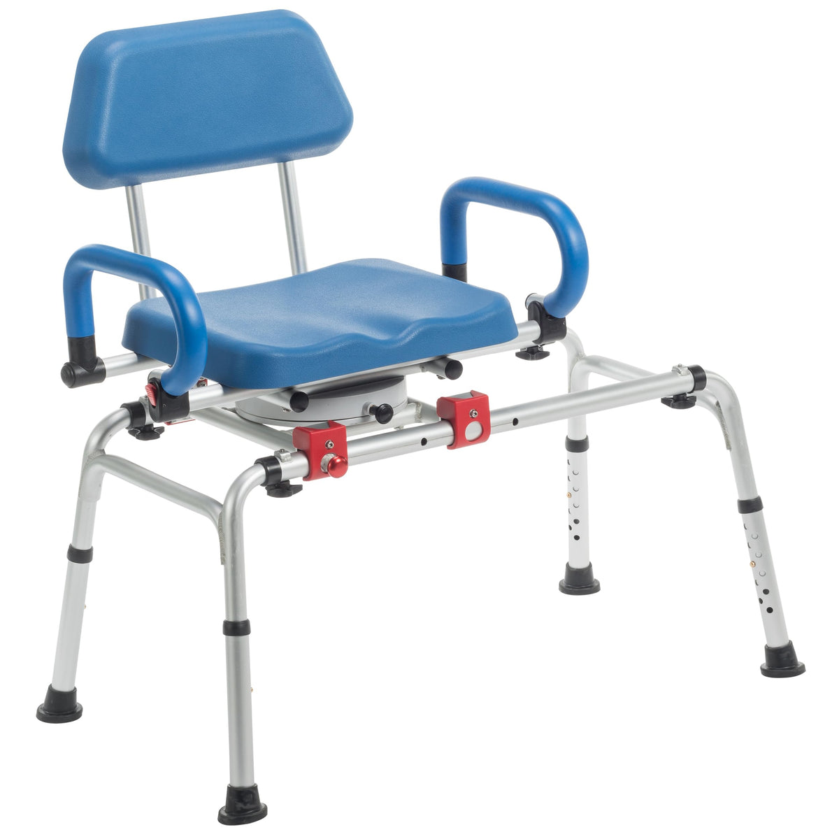 Rotating Transfer Bench with Padded Seat and Arms A9769