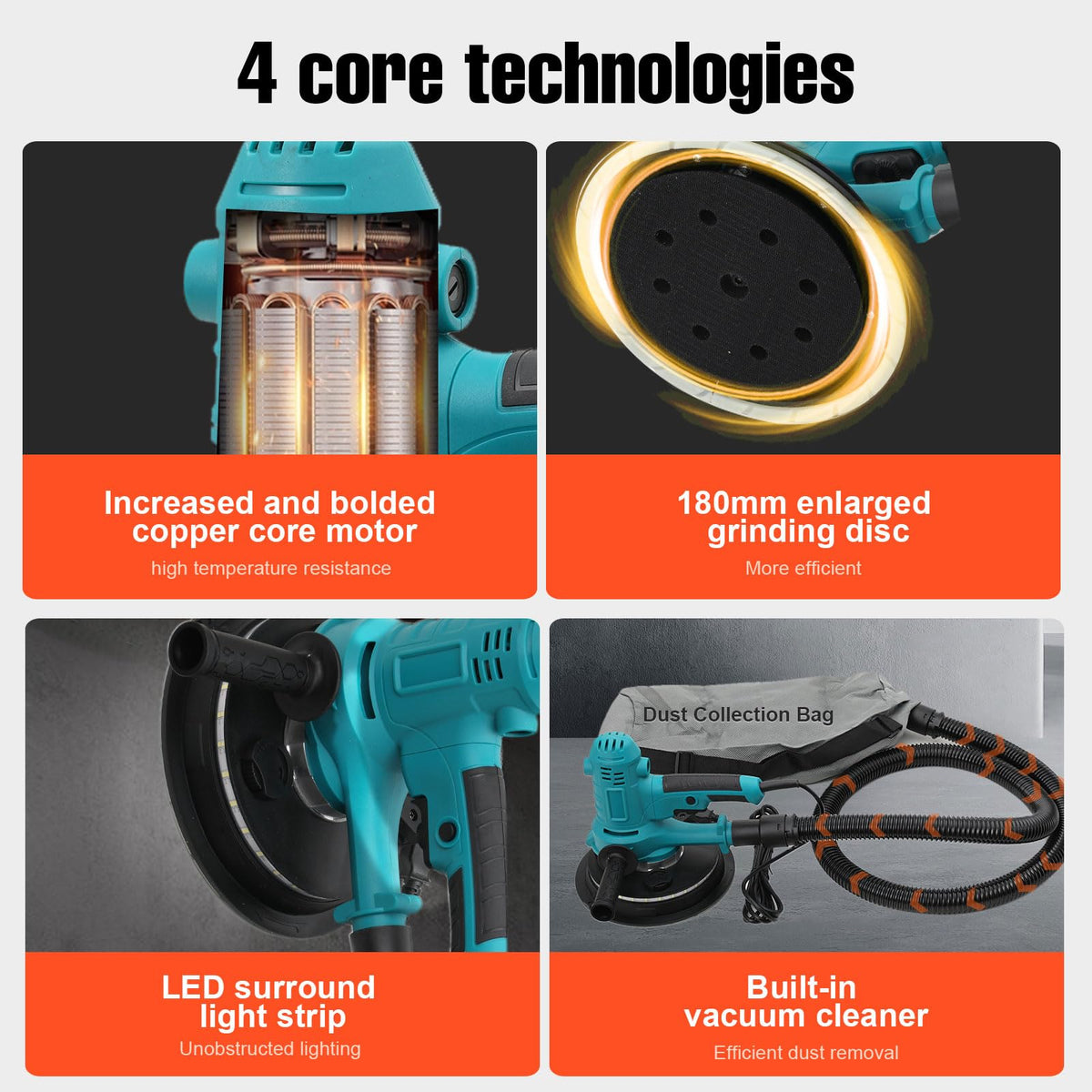 Variable Speed Handheld Electric Drywall Sander E63638