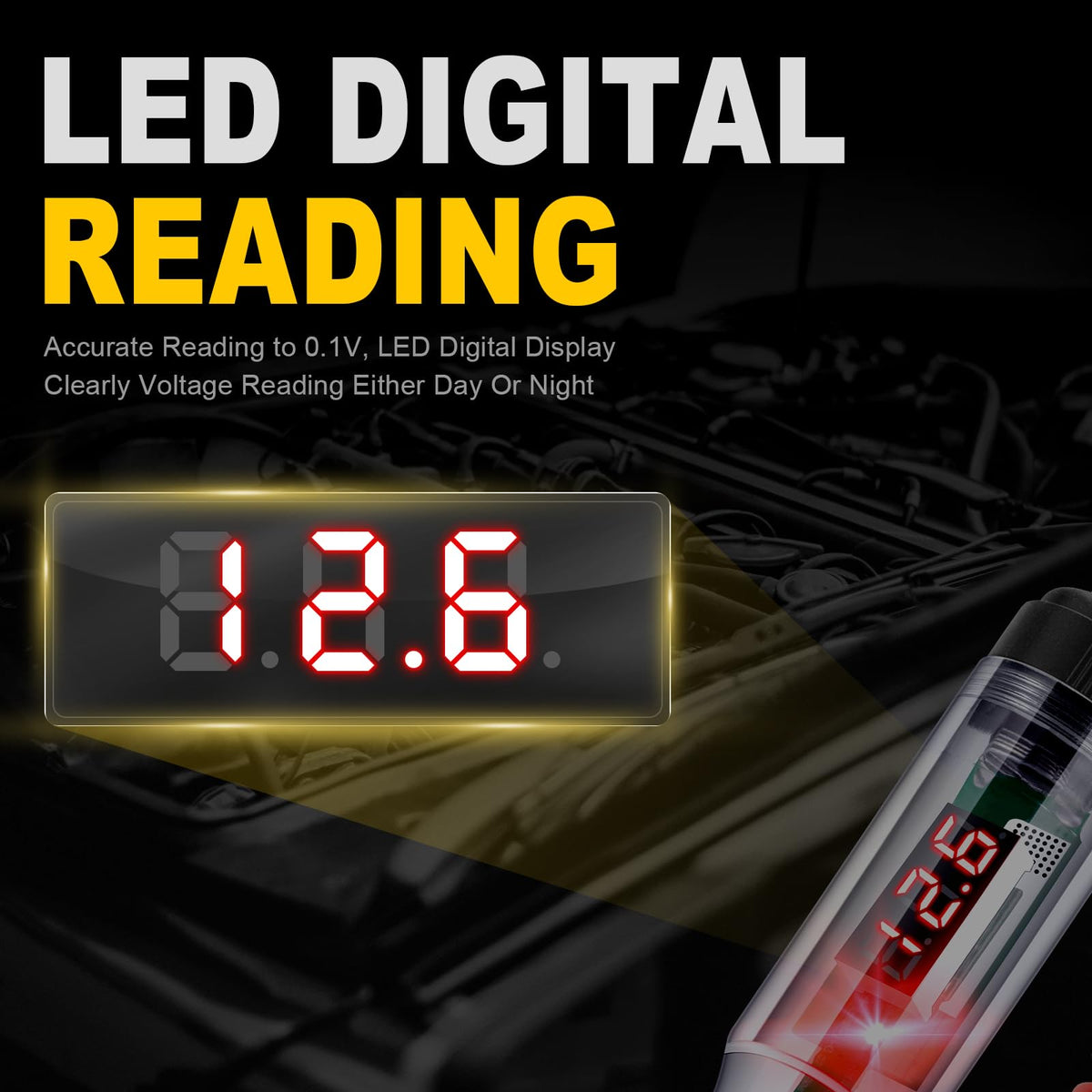 5-90V Digital LED Circuit Tester with Voltage Display H6089