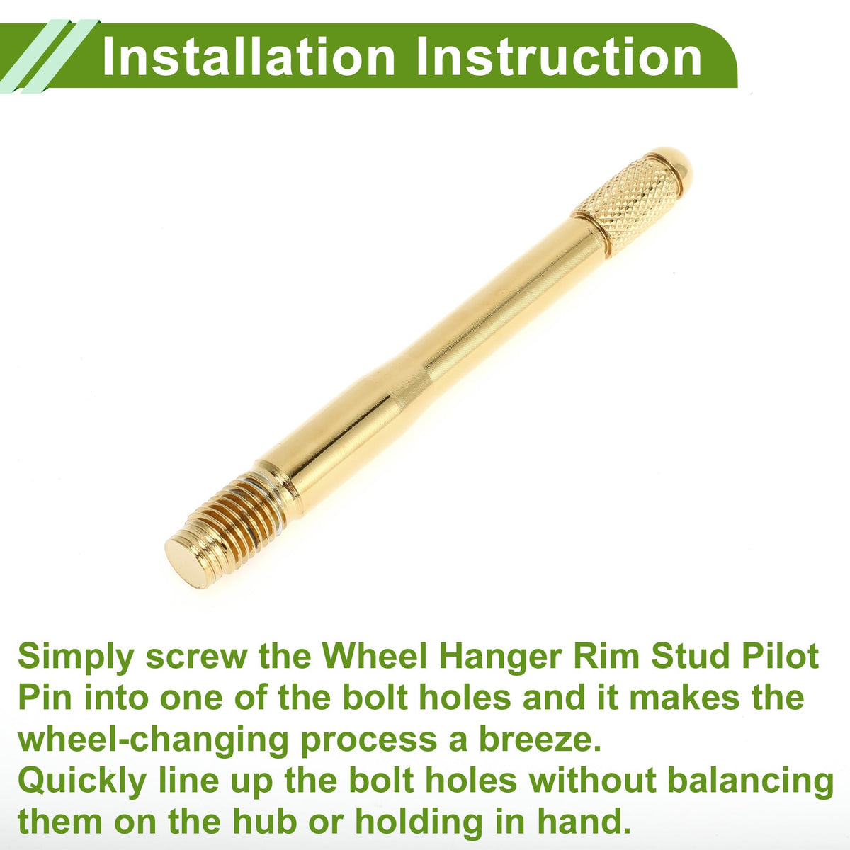 M12x1.5 120mm Stainless Steel Wheel Alignment Pin G6939