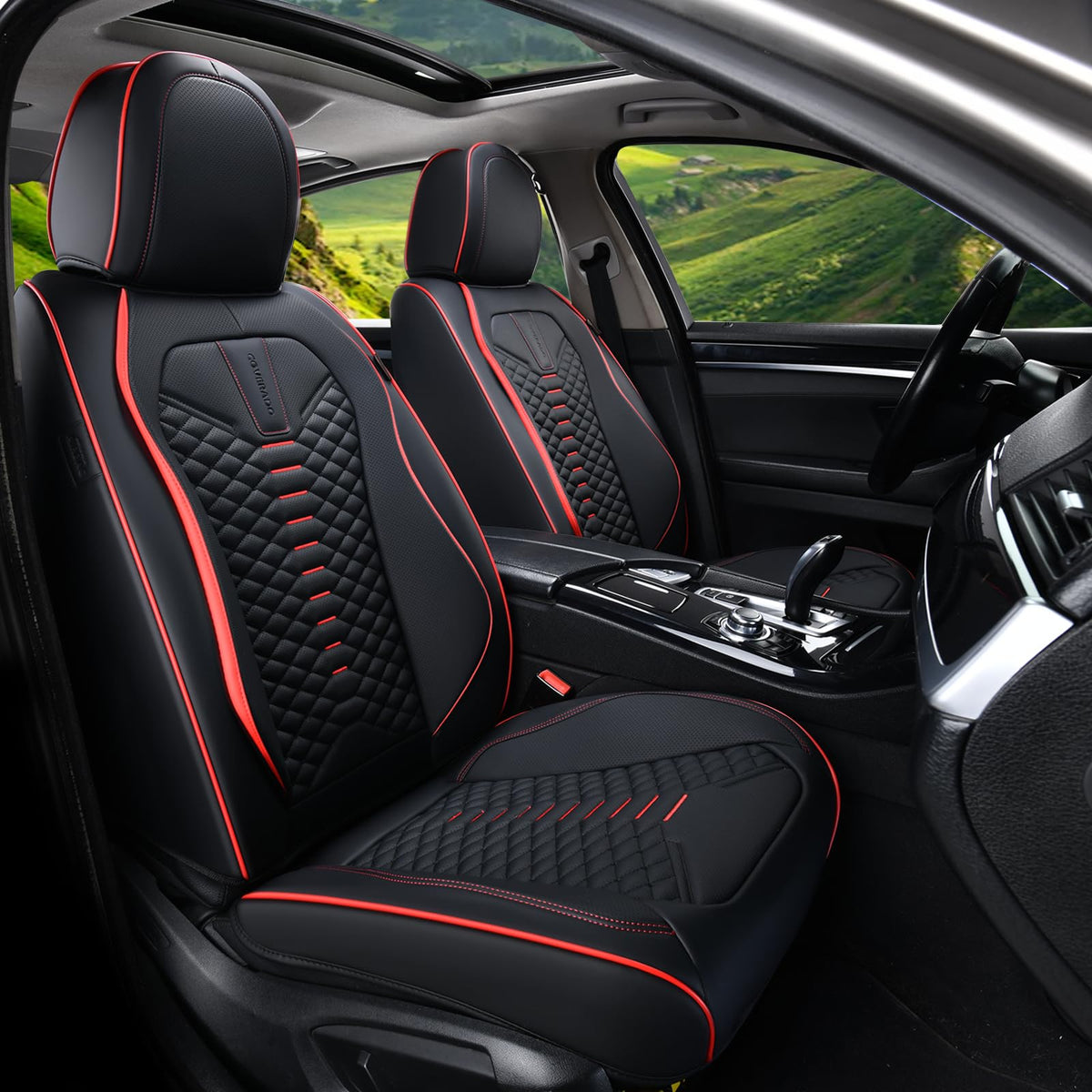Waterproof Nappa Leather 5 Seats Car Seat Covers I9997