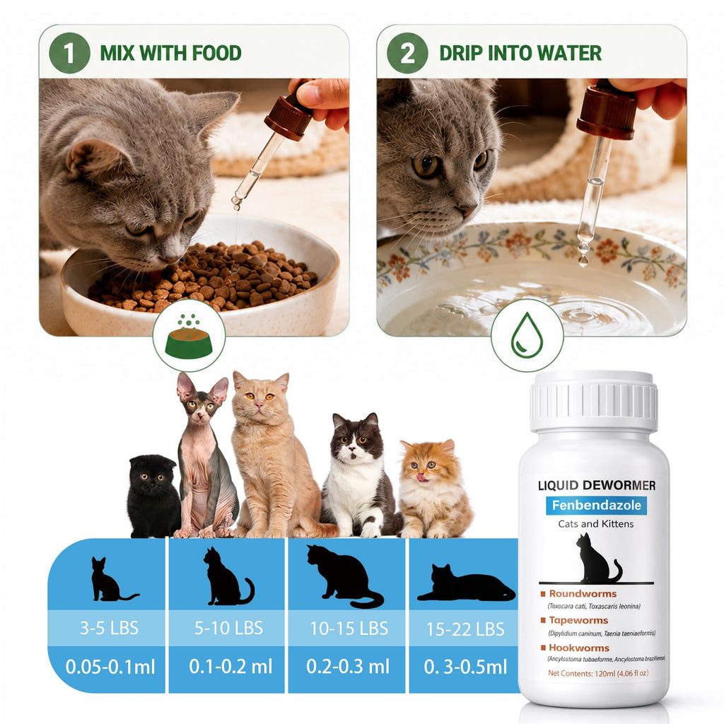 Liquid Dewormer for Cats & Kittens 4.06 oz J417