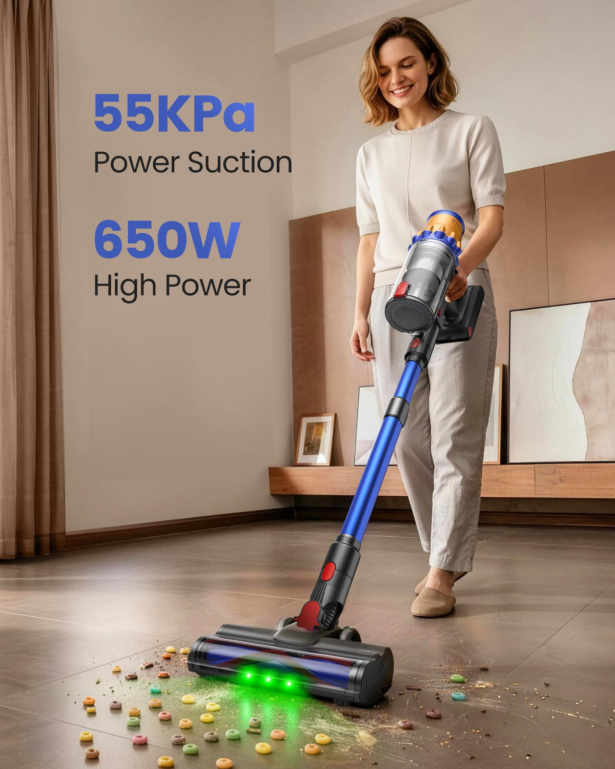 650W 55Kpa Cordless Stick Vacuum Cleaner D213970
