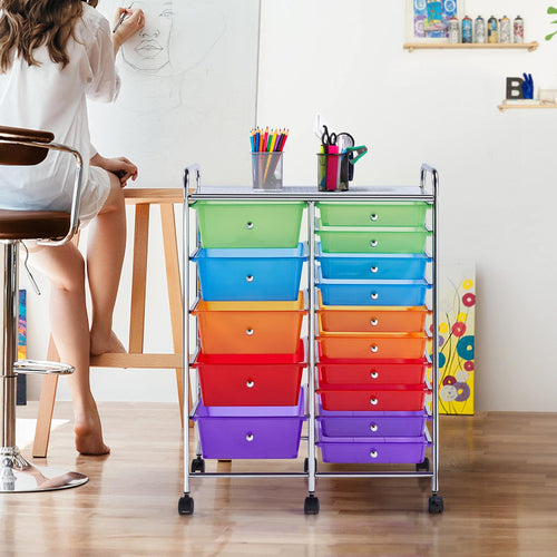 15 Drawer Rolling Storage Cart X32466