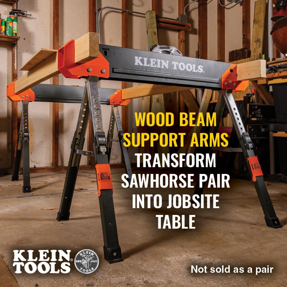 Folding Sawhorse 26-Inch to 32-Inch Adjustable Height 1-Pack I744551