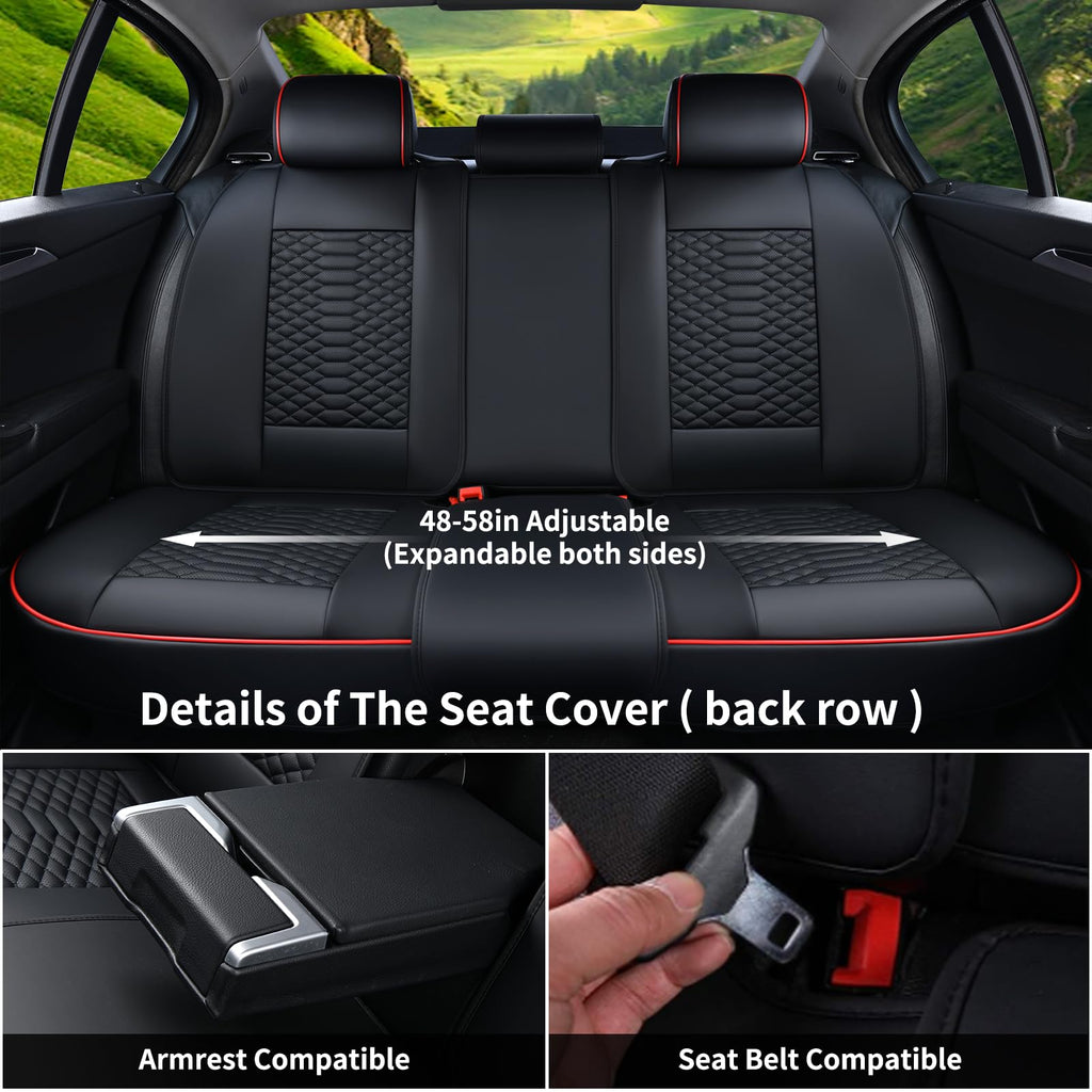 Waterproof Nappa Leather 5 Seats Car Seat Covers I9997