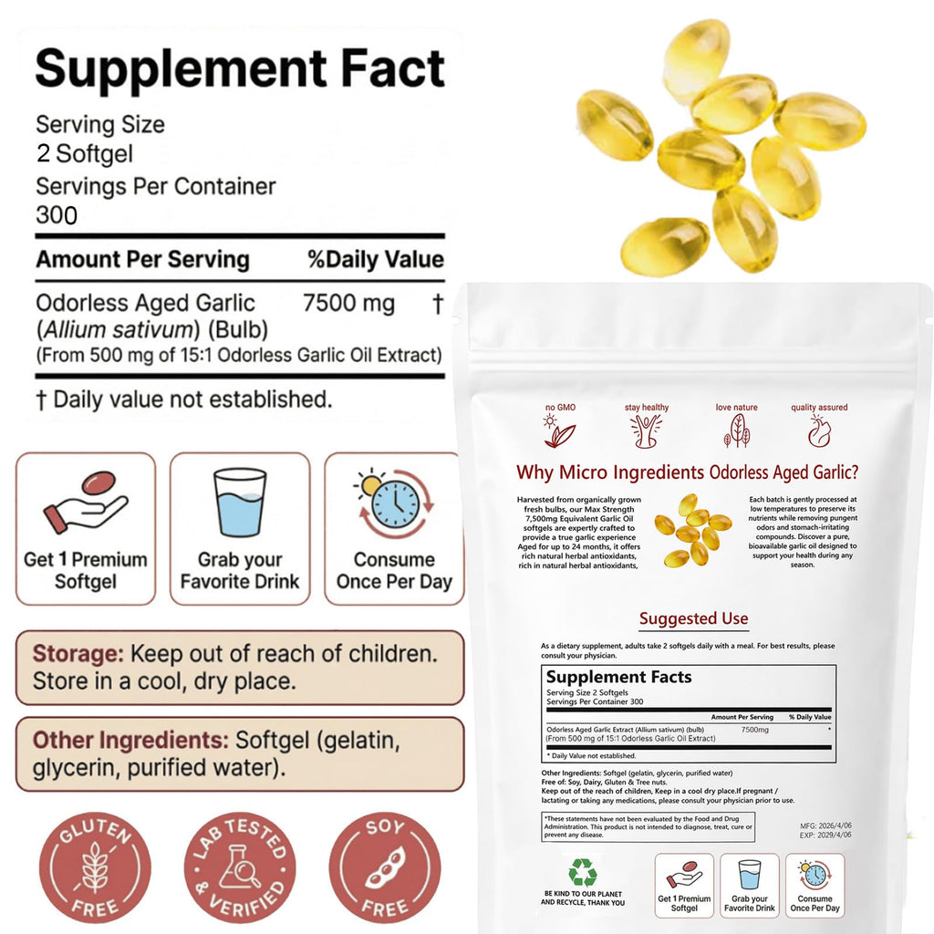 Aged Garlic Extract 300 Capsules G56562