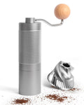 Manual Stainless Steel Conical Burr Coffee Grinder with Adjustable Settings K87740