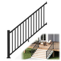 1 Pack 36 in. H x 6 ft. W Aluminum Stair Railing Kit with Post P33771