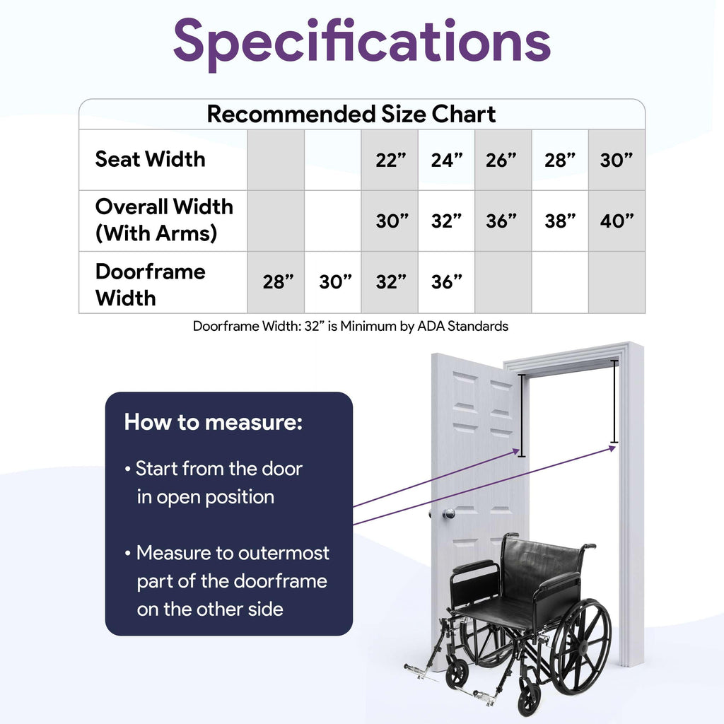 Heavy Duty Bariatric Wheelchair 500lb 24” Seat Width V6139
