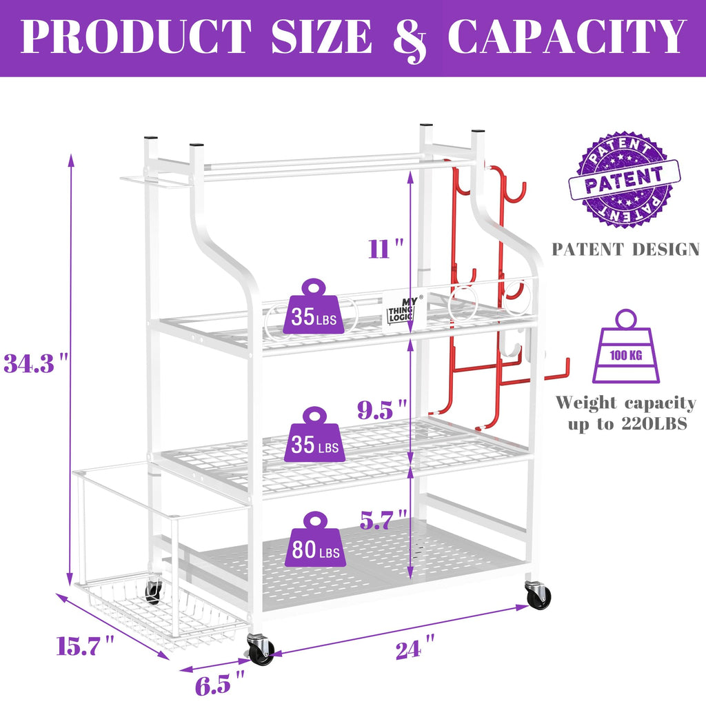 Home Gym Rack for Dumbbells, Yoga Mats and Workout Equipment J121947