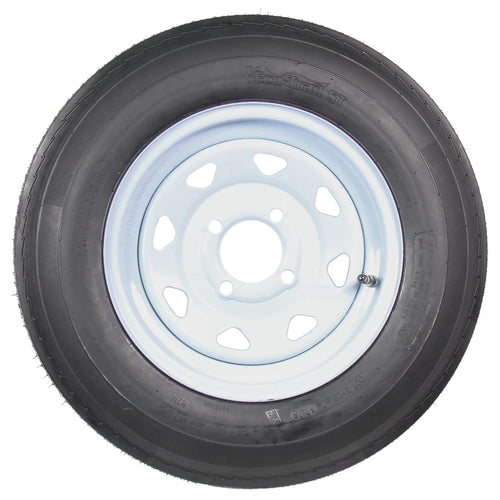 2-Pack Trailer Tire Rim Assembly 5.30-12 4 Lug White U14616