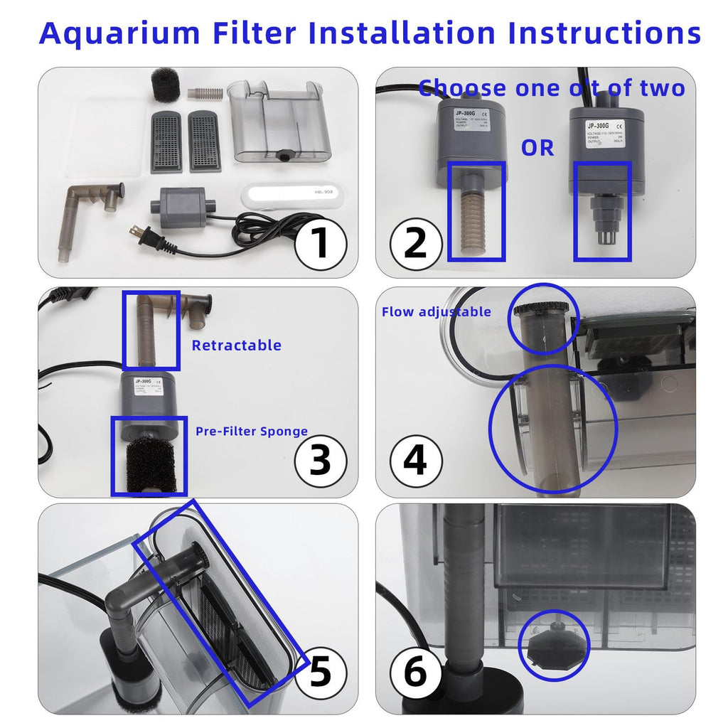 3 Gallon Glass Fish Tank Starter Kit with Filter R2529