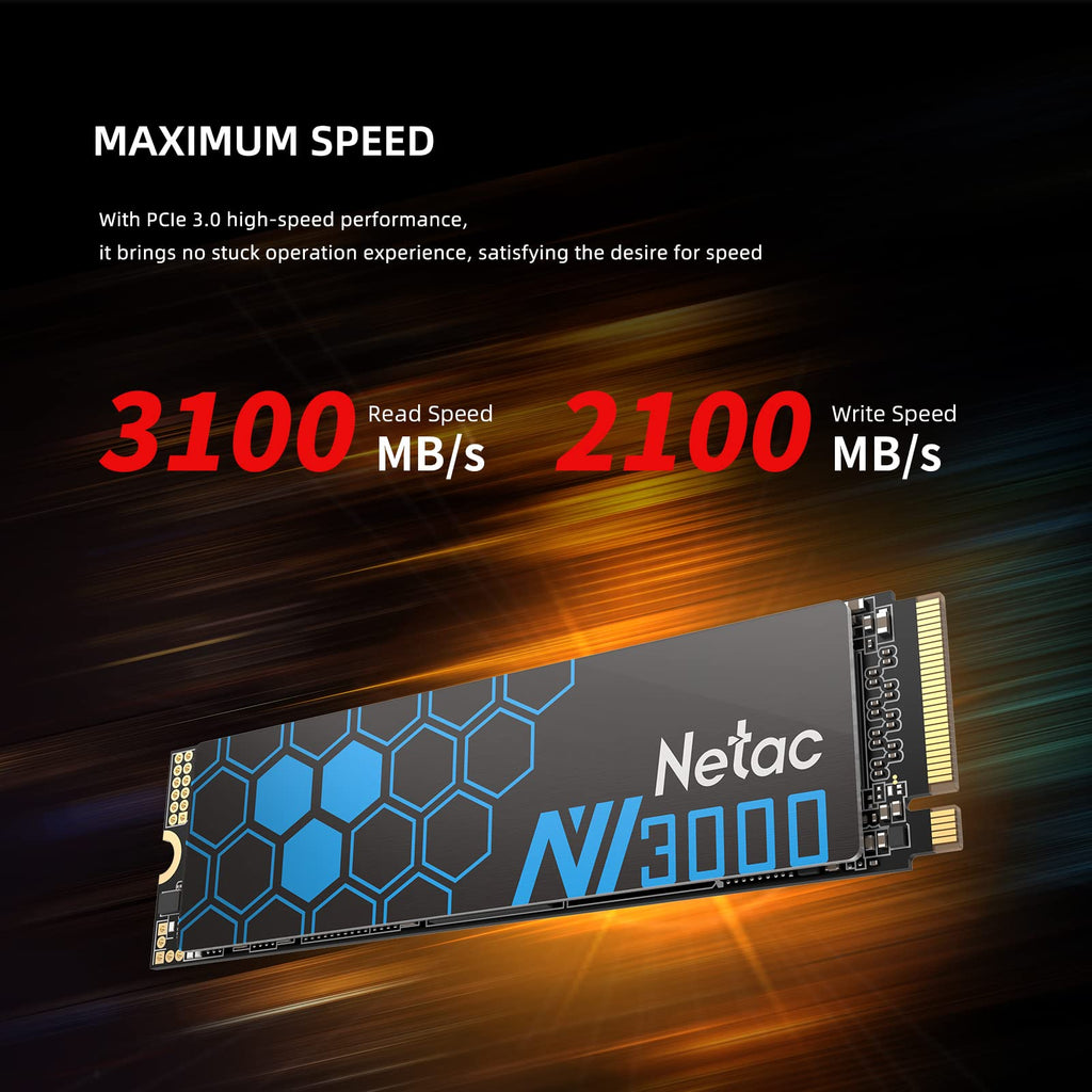 1TB NVMe PCIe Gen3x4 M.2 Internal Solid State Drive with Aluminum Heatspreader U35358