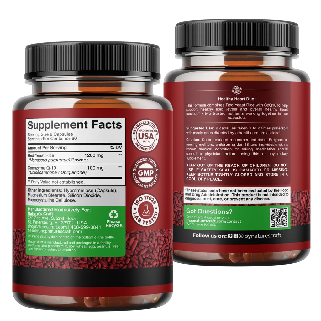 Red Yeast Rice with CoQ10 Supplement 120 Ct C523148
