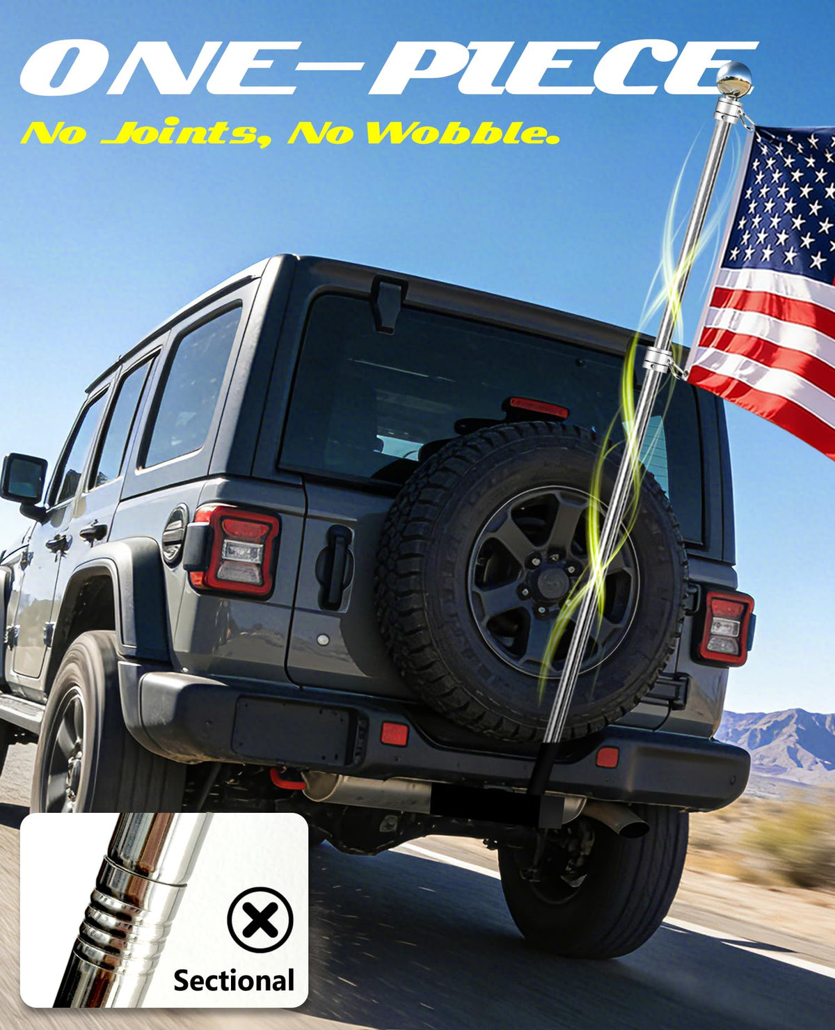 Heavy Duty Stainless Steel Flag Pole E99356