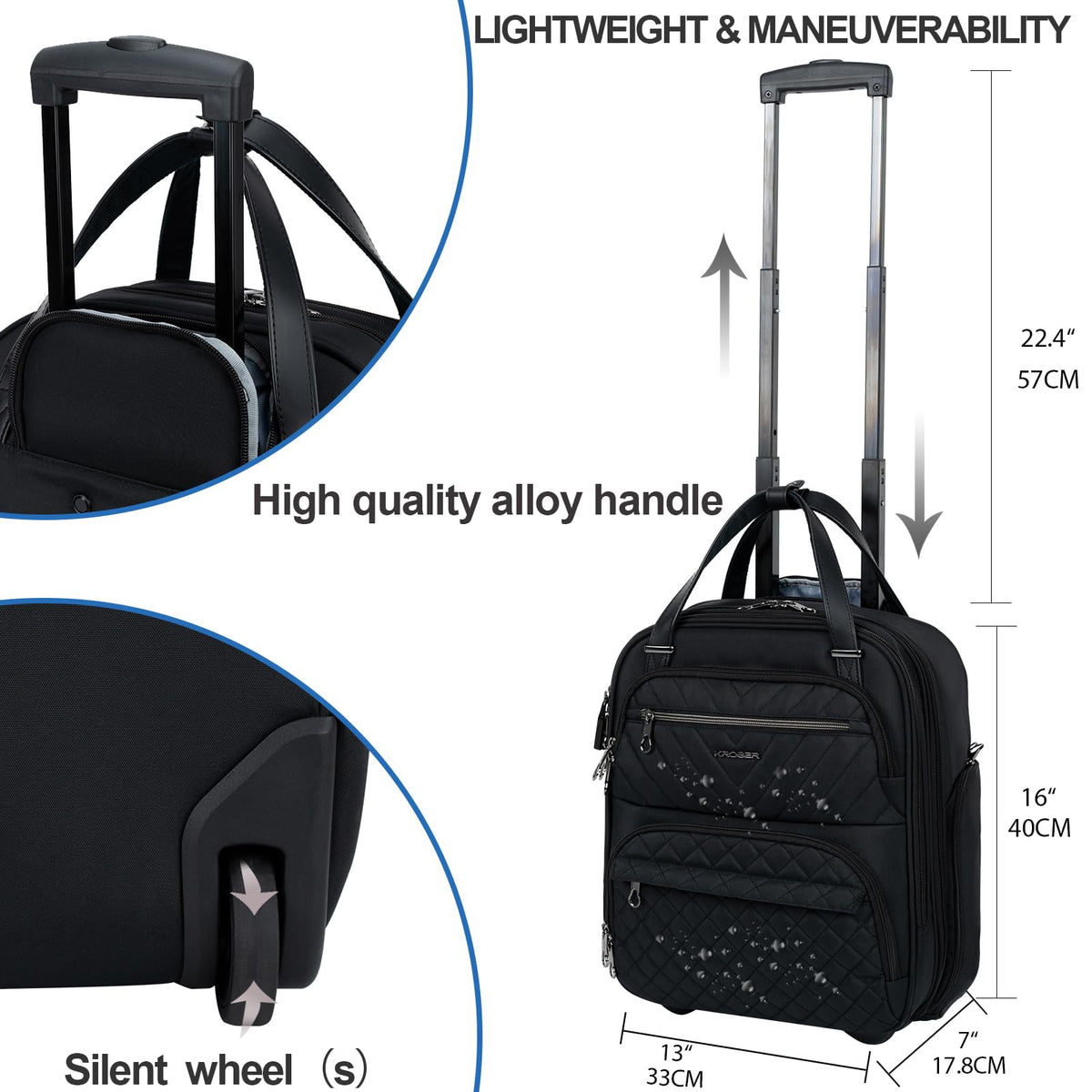 16-inch Underseater Lightweight Suitcase T3539