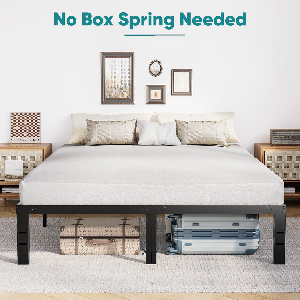 Queen 18 Inch Metal Platform Bed Frame U72300
