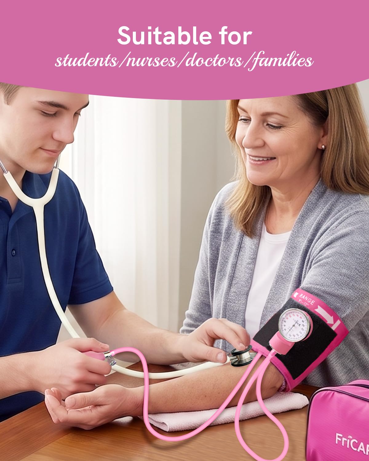 Pink Manual Blood Pressure Cuff F271274