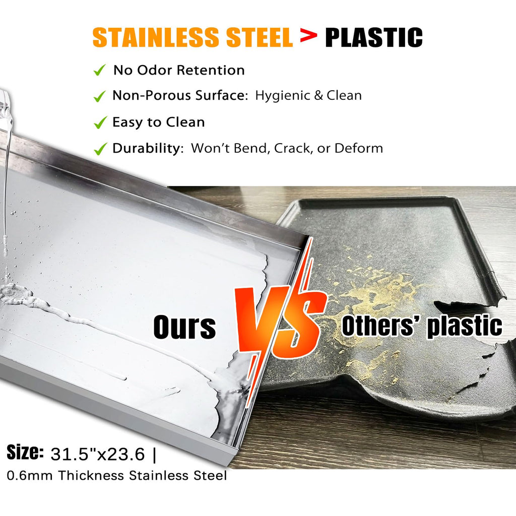 Grass Pee Pad with Stainless Steel Tray I26228