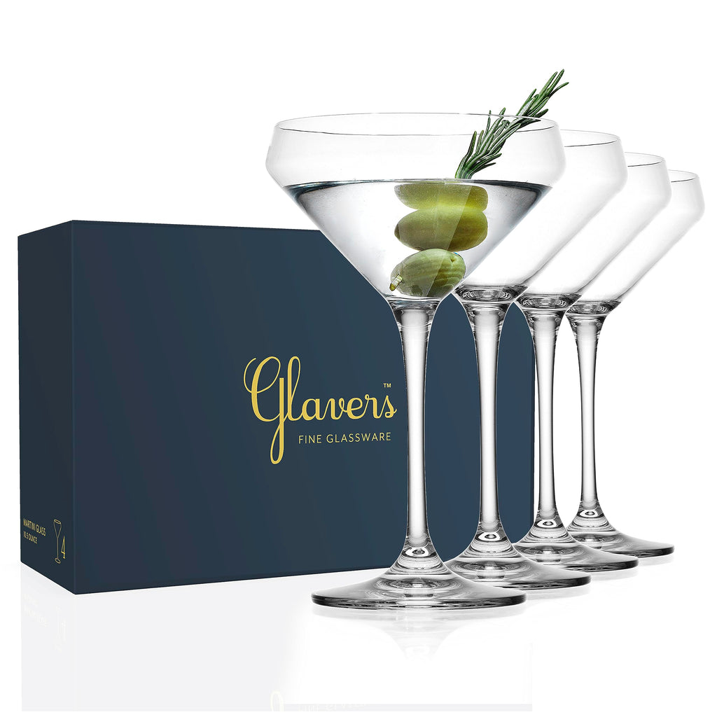 Martini Glasses Set of 4 Stemmed 10.5 Ounce A526797