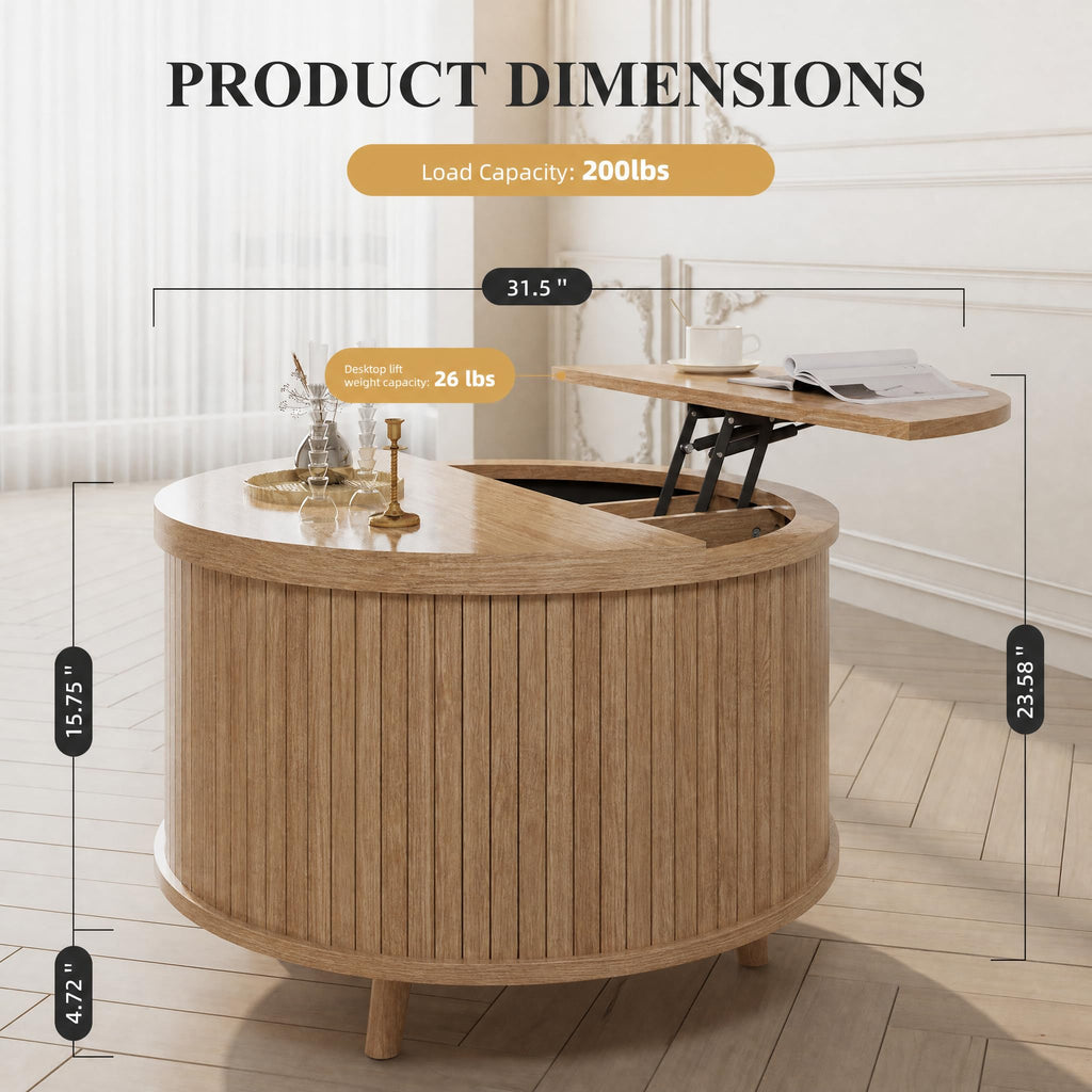 Lift Top Coffee Table with Storage X38535