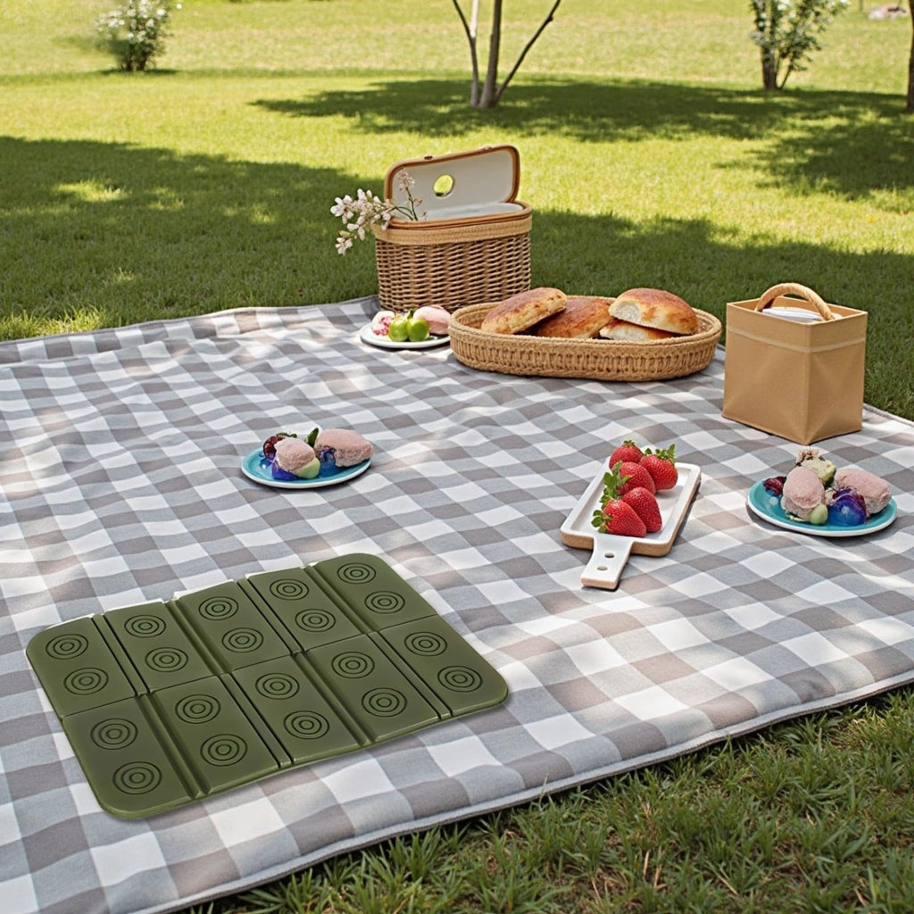 2 Pcs Waterproof Foam Camping Mat and Seat Cushion W8382