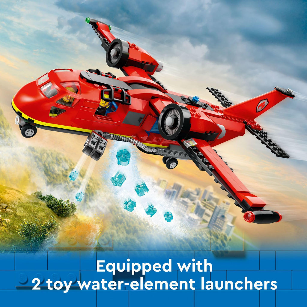 Fire Rescue Plane Toy with 3 Minifigures N66354