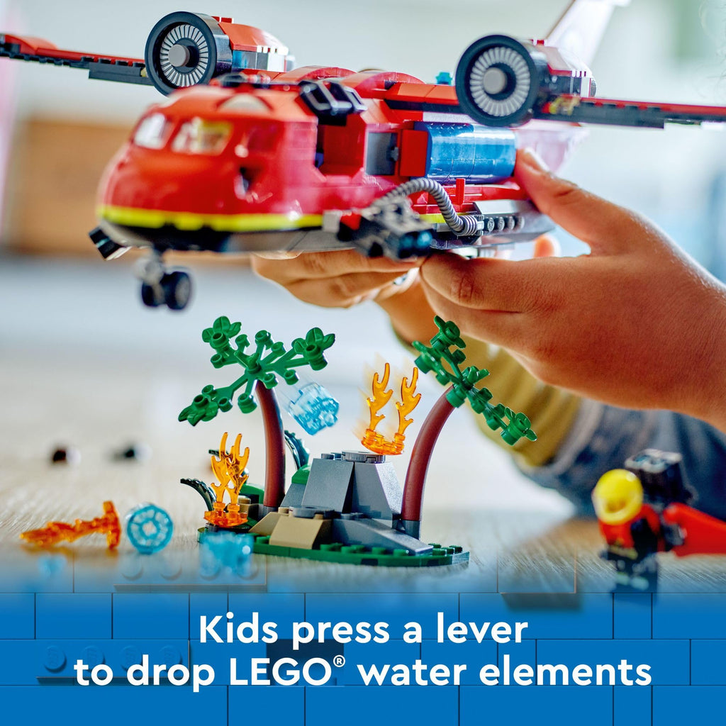 Fire Rescue Plane Toy with 3 Minifigures N66354