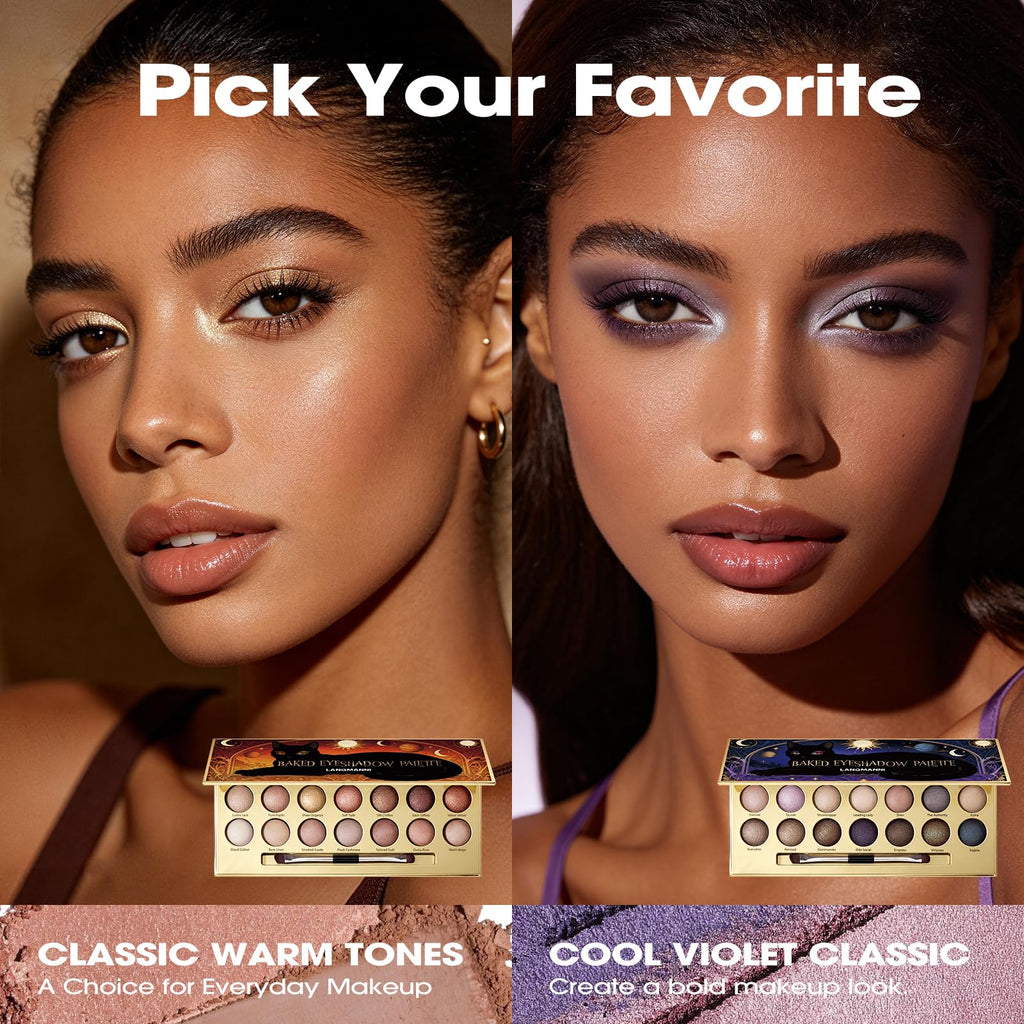 Baked Eyeshadow Palette, Matte & Shimmer F826