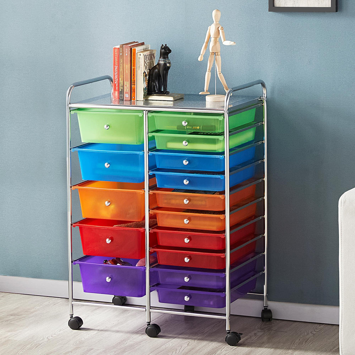 15 Drawer Rolling Storage Cart X32466