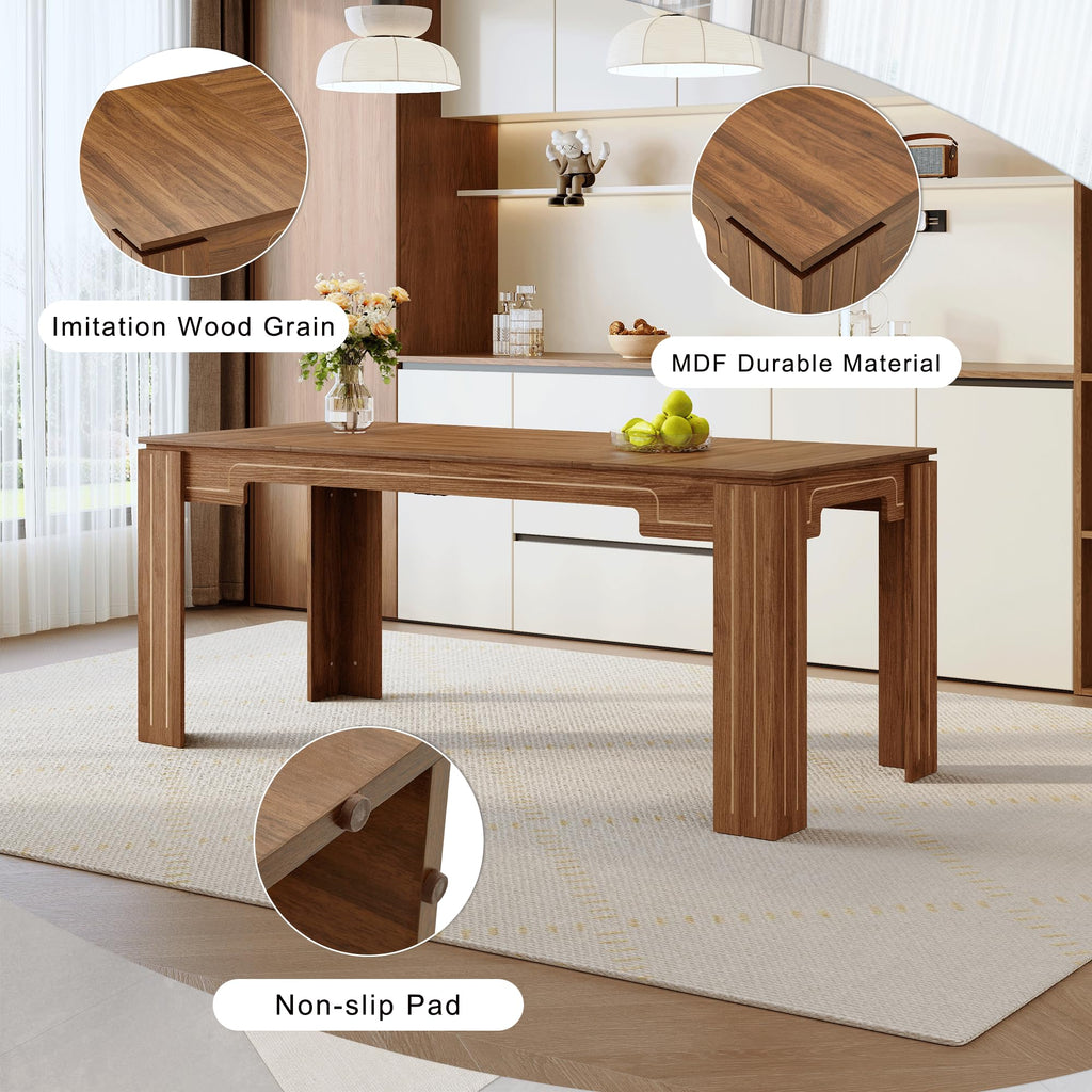 71 Inch Dining Table Set with 8 Chairs T8680