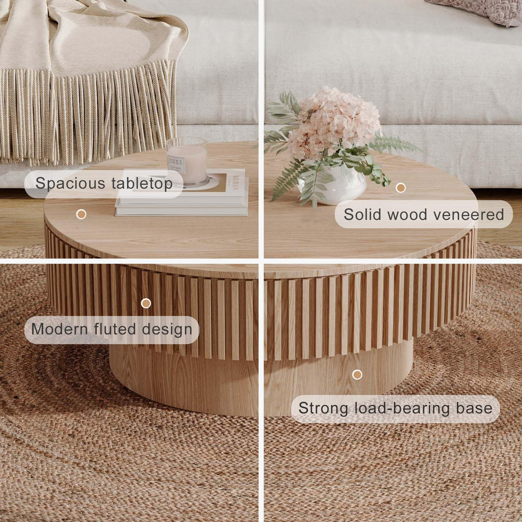 Round Coffee Table with Storage E2917