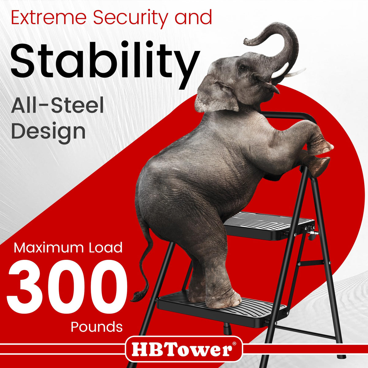 2 Step Ladder with Anti-Slip Pedal O18767