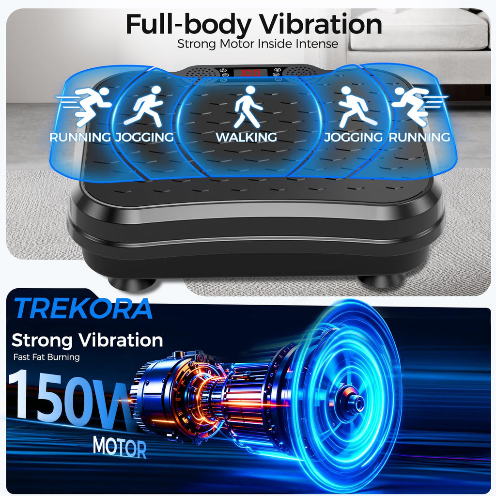 Vibration Plate Exercise Machine with Resistance Bands Z44383