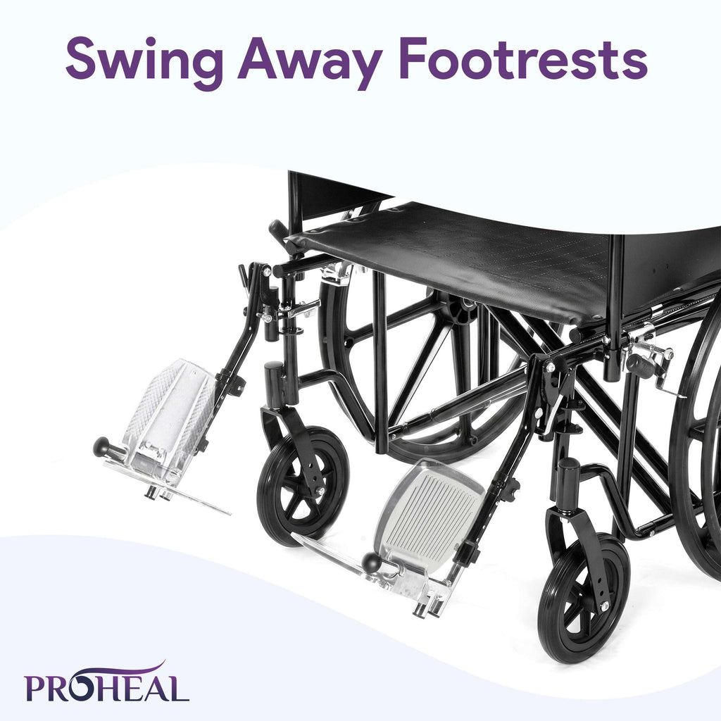 Heavy Duty Bariatric Wheelchair 500lb 24” Seat Width V6139