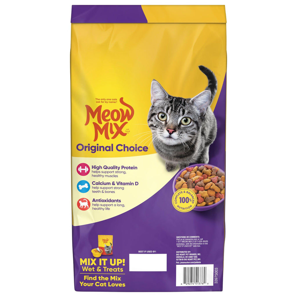 Dry Cat Food 6.3 Pound Bag + Wet Cat Food Variety Pack 2.75 Ounce Cups (Pack of 24) M734772
