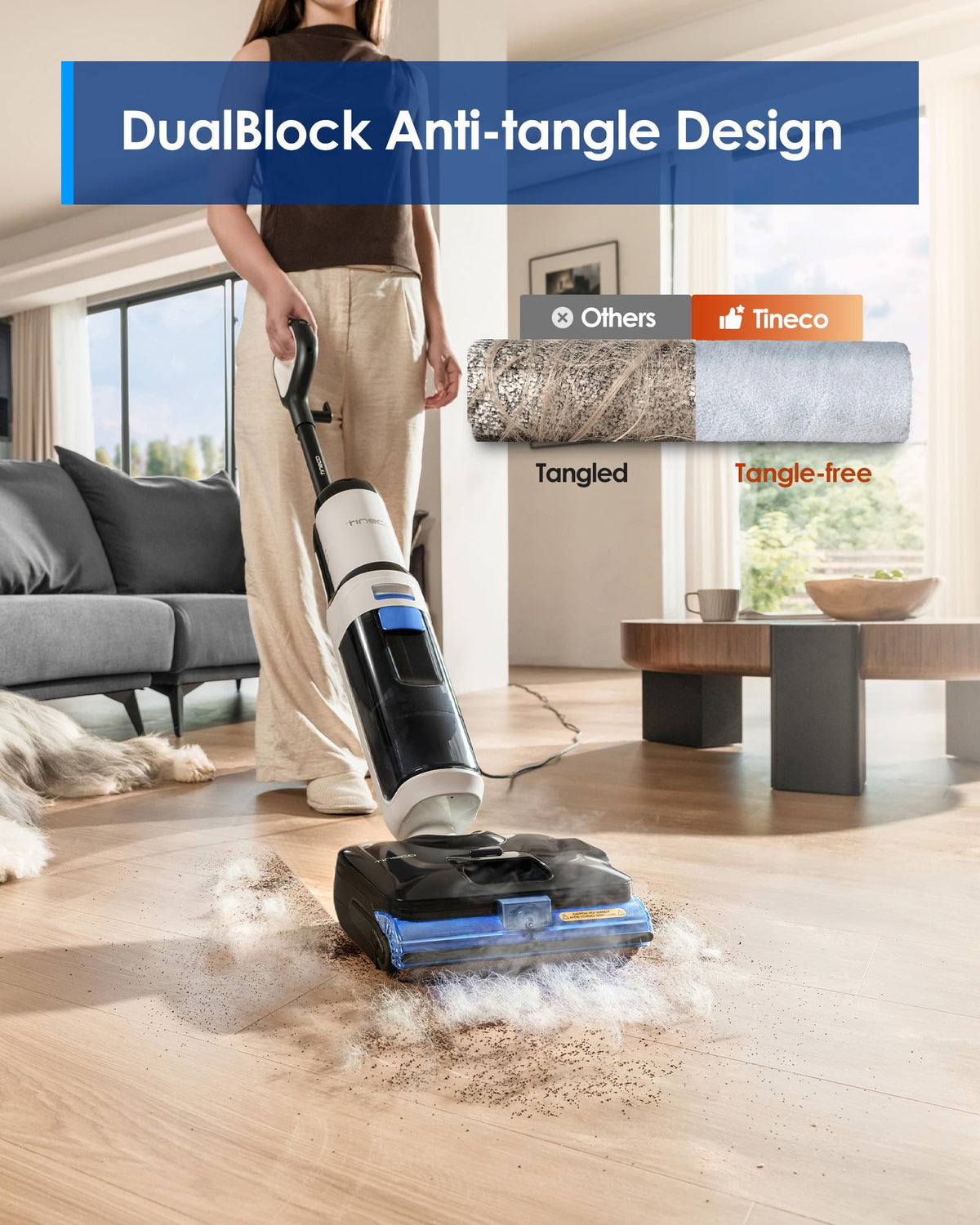 3-in-1 Wet Dry Vacuum Mop with Steam Function M578