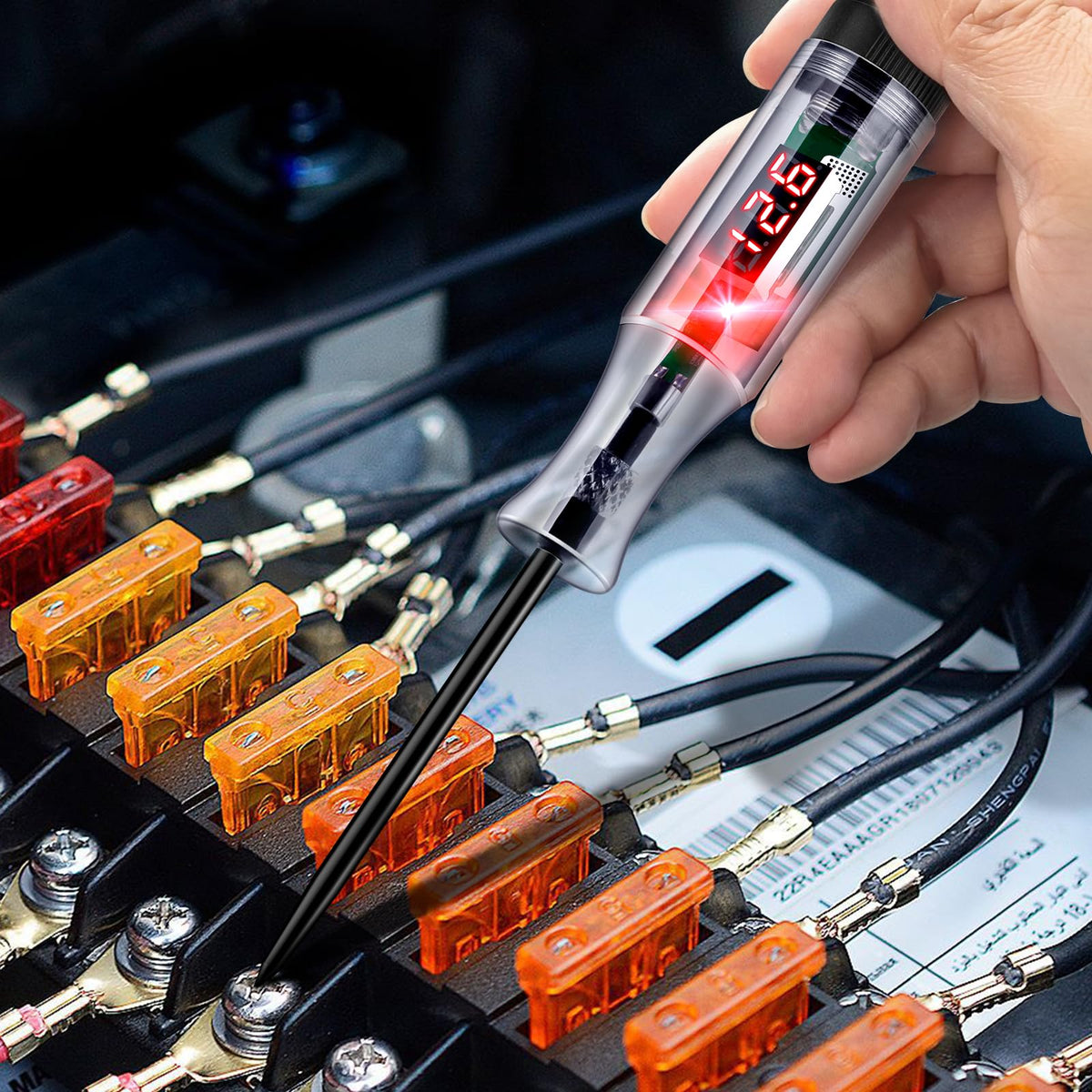 5-90V Digital LED Circuit Tester with Voltage Display H6089