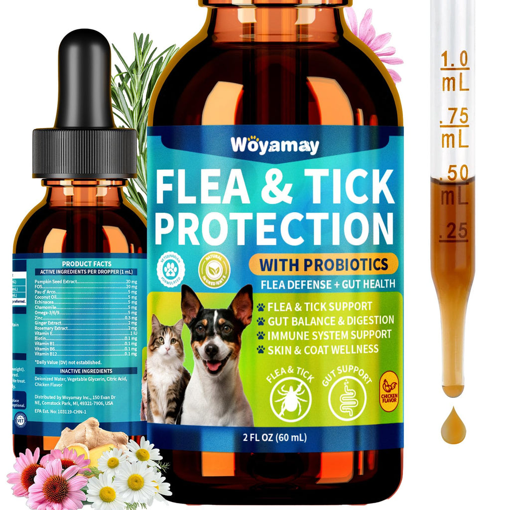 Flea and Tick Prevention Drops with Probiotics L2462